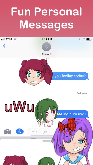 Screenshot #2 pour Anime Sticker Emoji Maker