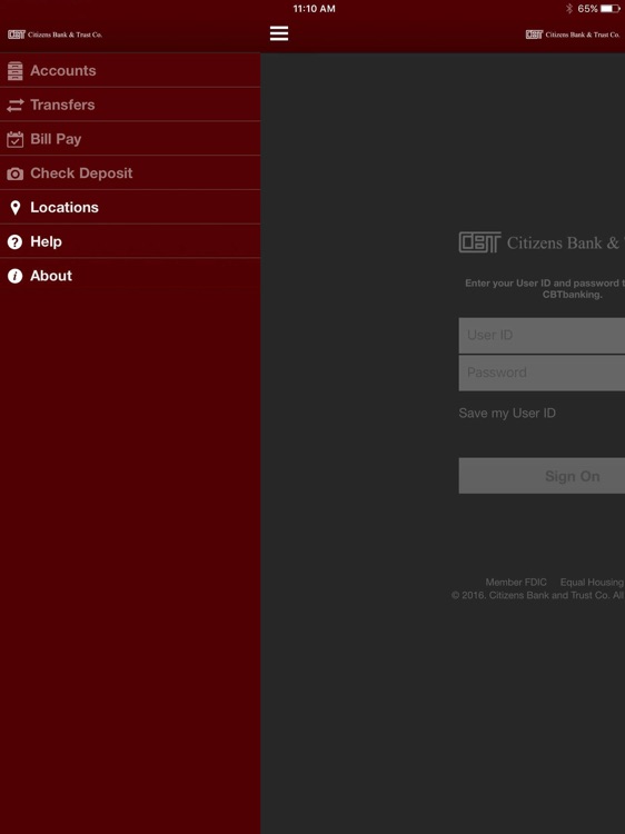 CBTbanking for iPad