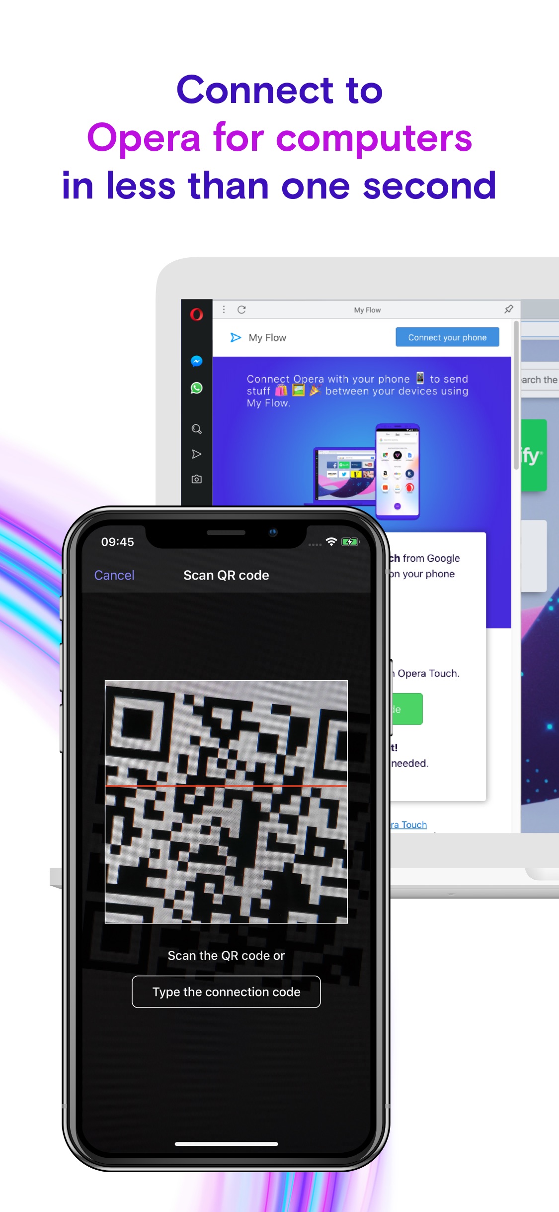 Screenshot do app Browser Opera Touch