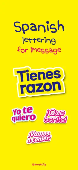 Game screenshot Spanish lettering for iMessage mod apk