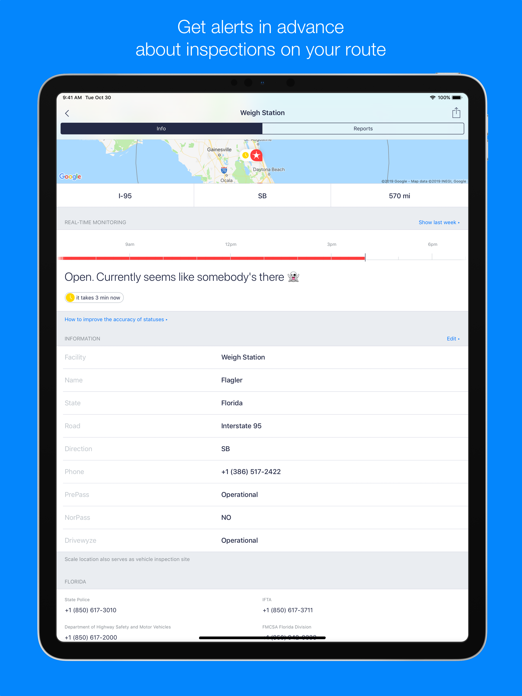 Jack Reports – truckers app