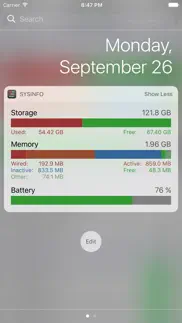 sys info widget iphone screenshot 2