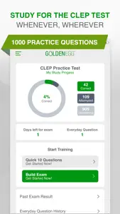 CLEP Practice Test Pro screenshot #1 for iPhone