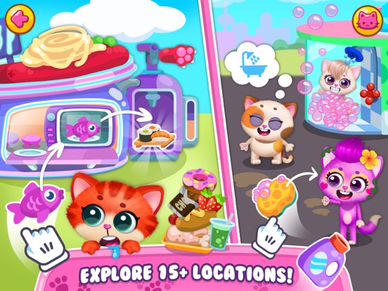 Little Kitty Town iPad screenshot 7 - Education app