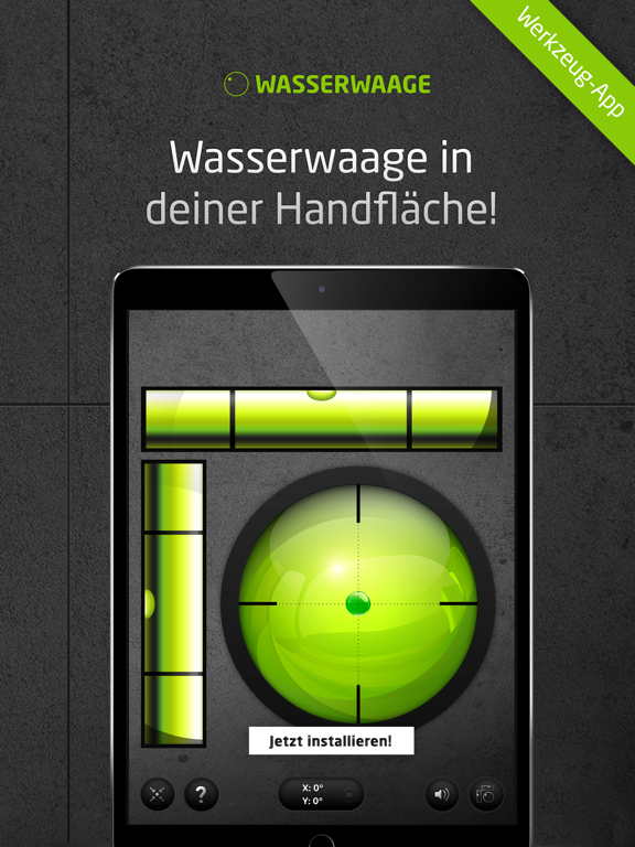 Wasserwaage ° iPad screenshot 1