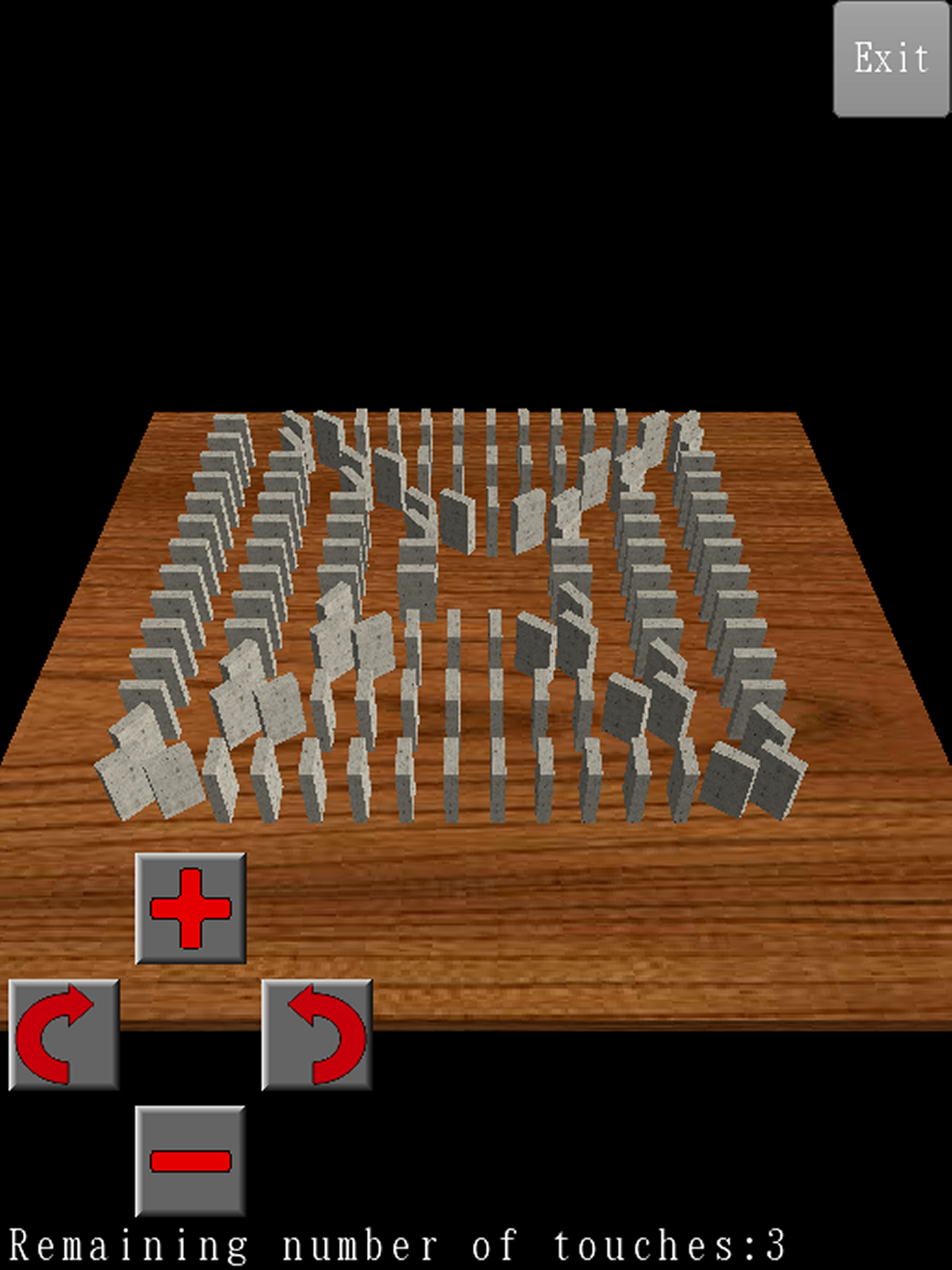 3D Dominoes Toppling