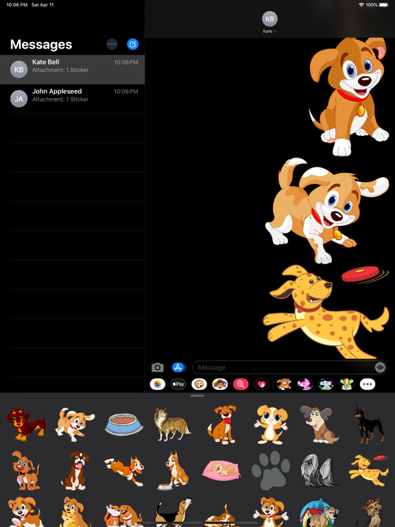 Screenshot #6 pour Dogs Stickers & Emojis