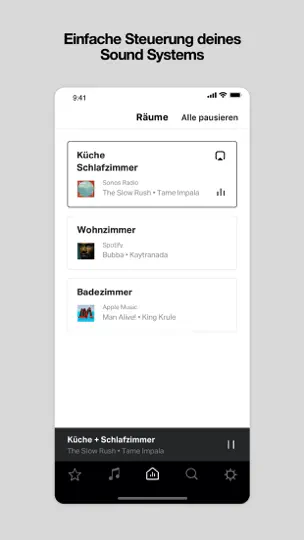 Screenshot von Sonos S1 Controller auf dem iPhone 1