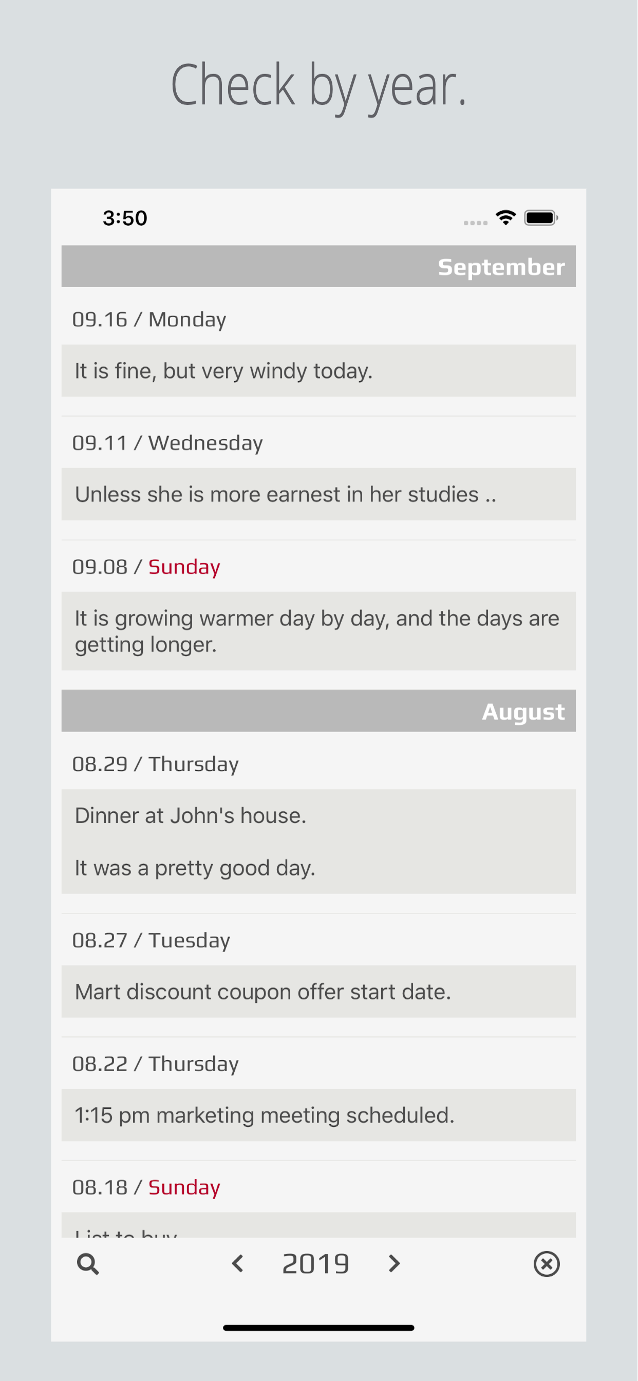 CalendarM screenshot 3