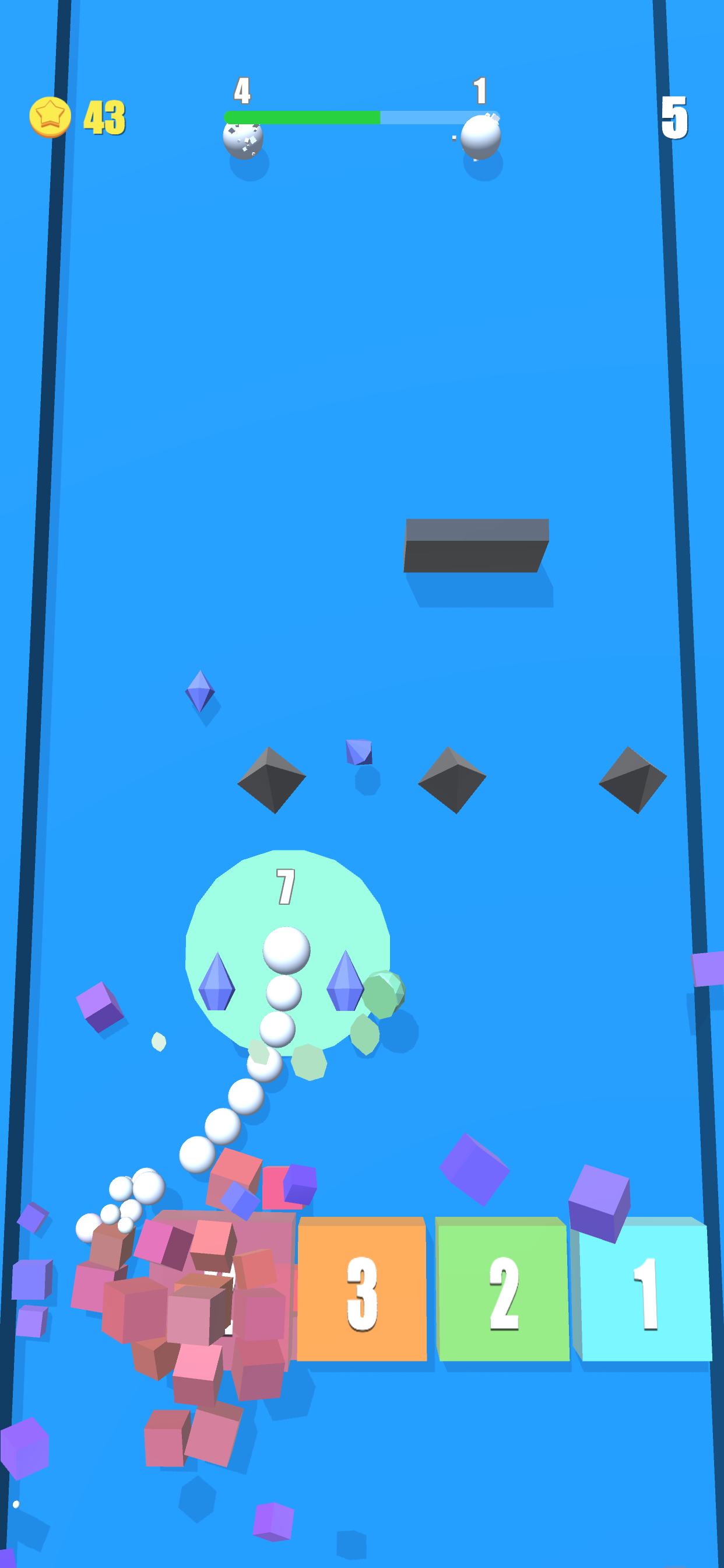 Snake dash - Cube breaker