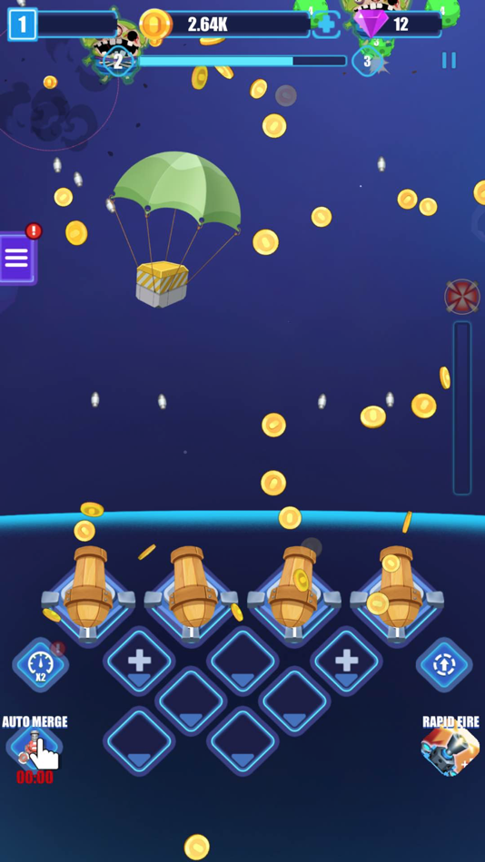 #6. Merge Cannon Defense (iOS) 由: 上海飞书广告有限公司