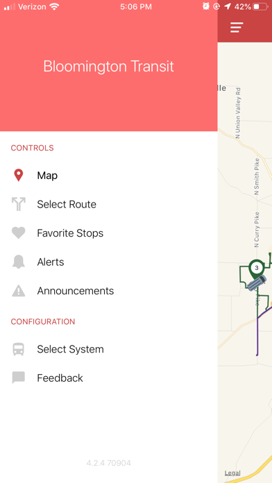 DoubleMap Bus Tracker Screenshot