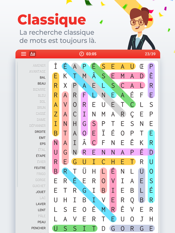 Screenshot #4 pour Word Search Colorful