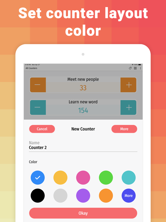 Counter: Digital count machine iPad screenshot 5 - Utilities app