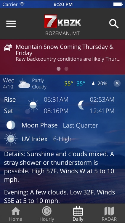 KBZK STORMTracker Weather App screenshot-3