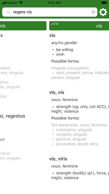 Latin Words: a Translator