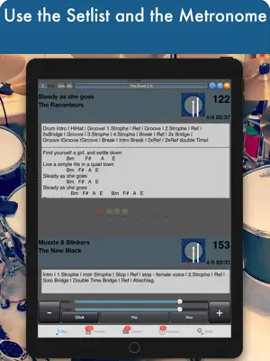 DrumSetlist Manager HD screenshot 1