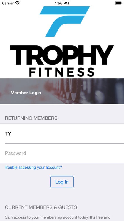 Trophy Fitness Member Portal