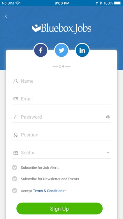 Bluebox.Jobs App