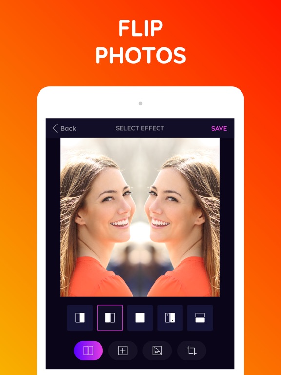 Screenshot #4 pour Photo Flipper - Mirror Collage