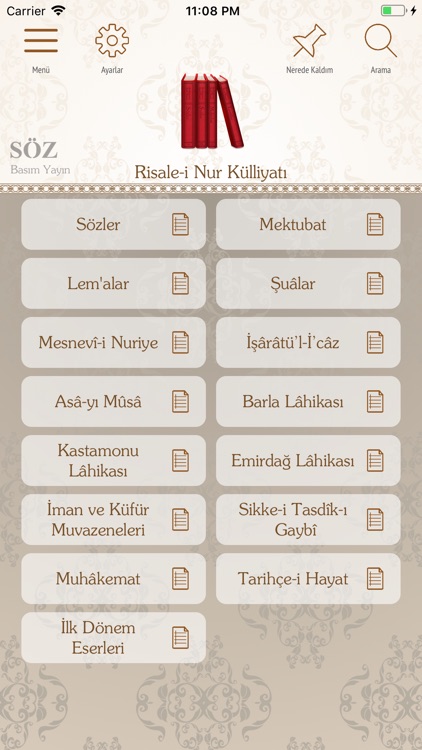 Risale-i Nur Külliyatı - SÖZ