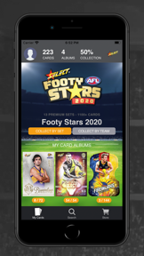 Select Collector Cards screenshot