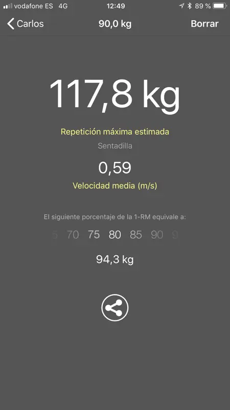 My Lift: Measure your strength screenshot 4 of 7