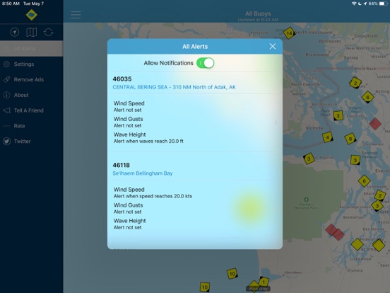 BuoyWhale: NOAA Marine Weather iPad screenshot 4 - Weather app