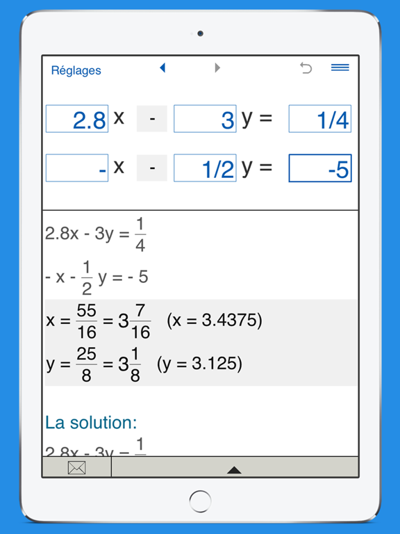 Screenshot #5 pour Système d'équations linéaires