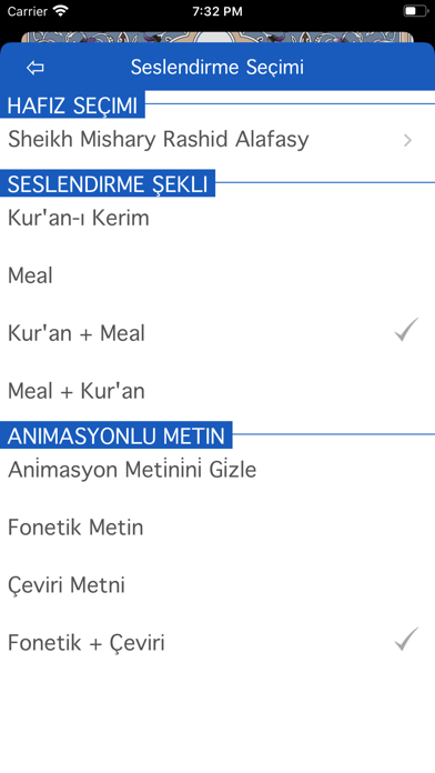 Screenshot #2 pour Kuran & Meal Oku ve Dinle
