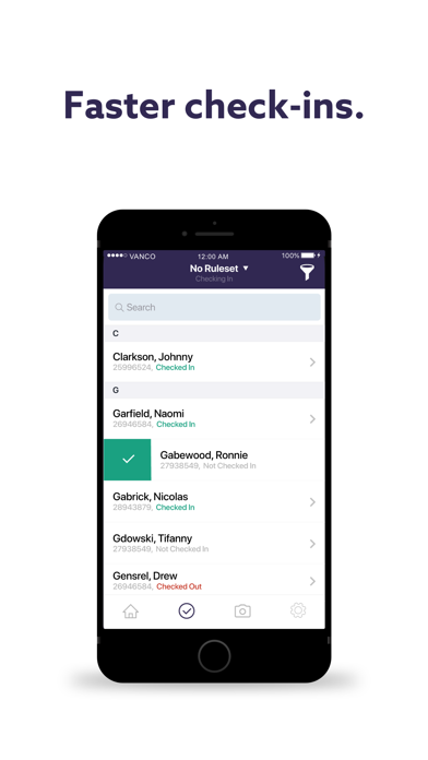 Vanco Events Scanning App Screenshot