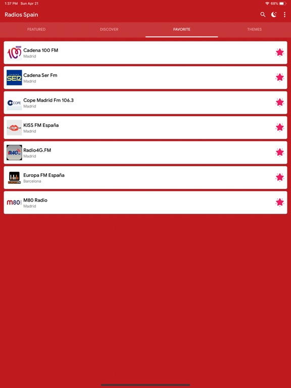 App screenshot