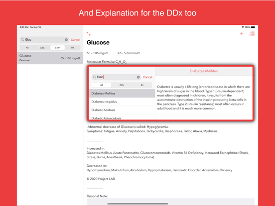 Project LAB iPad screenshot 5 - Medical app