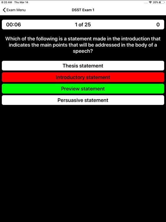 Screenshot #6 pour DSST Public Speaking Buddy