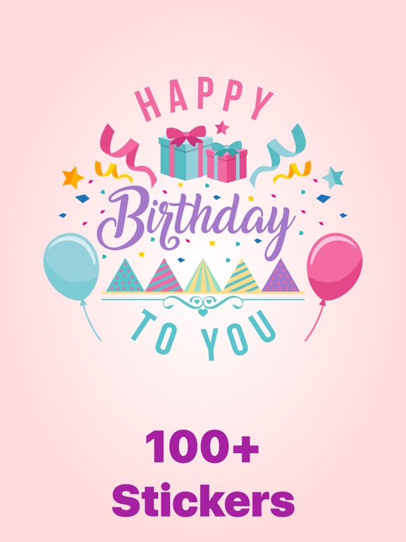 Screenshot #1 for 100+ Happy Birthday Stickers