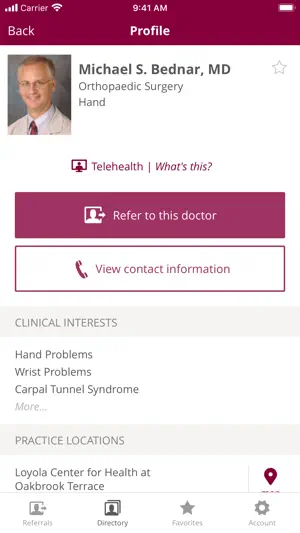 Loyola Medicine Referral App screenshot 4