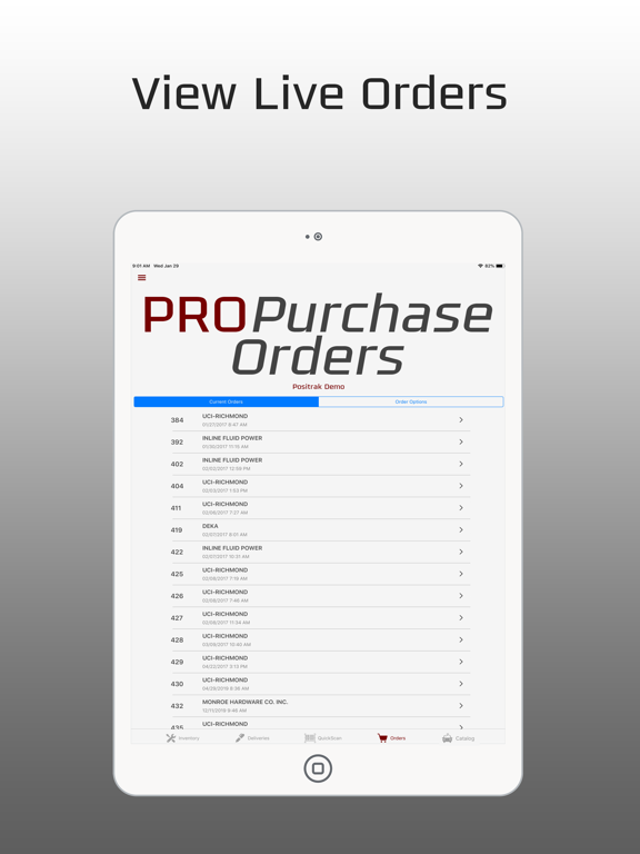 Positrak Pro Mobile iPad screenshot 5 - Business app