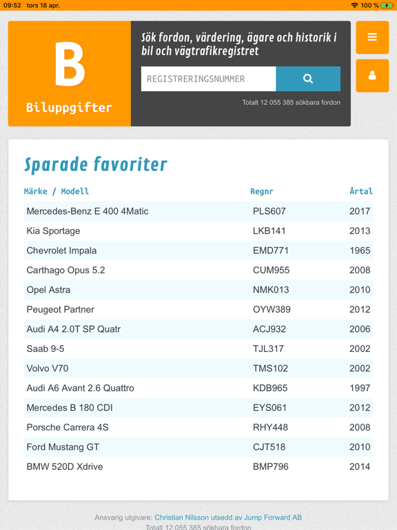 Screenshot #4 pour Biluppgifter