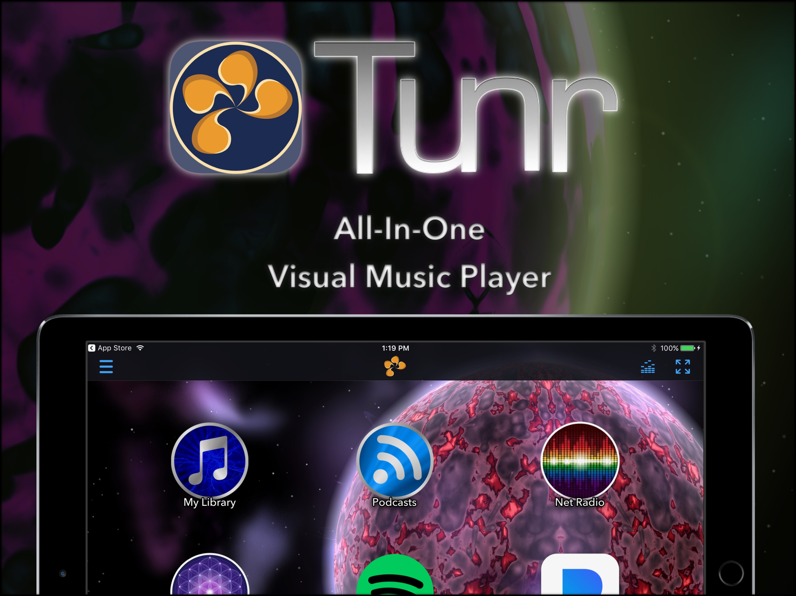Tunr - Music Player Visualizer