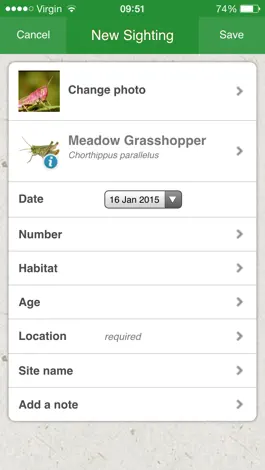 Game screenshot iRecord Grasshoppers mod apk