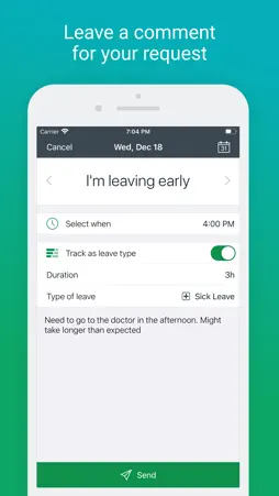actiPLANS: absence notes screenshot 4