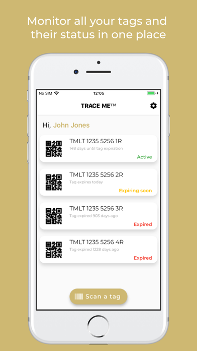 Screenshot #1 pour Trace Me Luggage Tracker