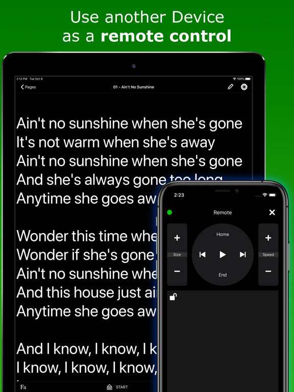 QuotTeleprompter iPad screenshot 4 - Productivity app