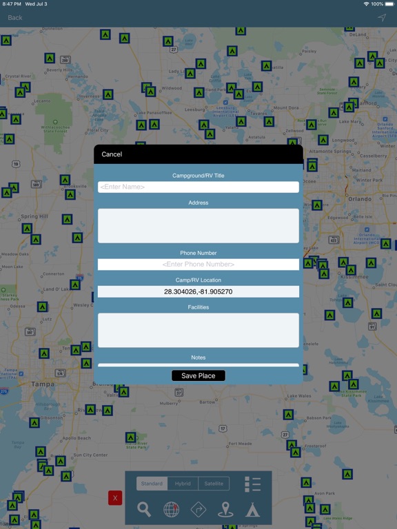 Screenshot #4 pour FLORIDA: Campgrounds & RV's