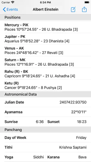 Capture d'écran de Jyotish Computer sur iPhone 3