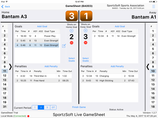 Screenshot #5 pour Live GameSheet