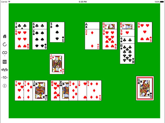 Forty Twelve Solitaire iPad screenshot