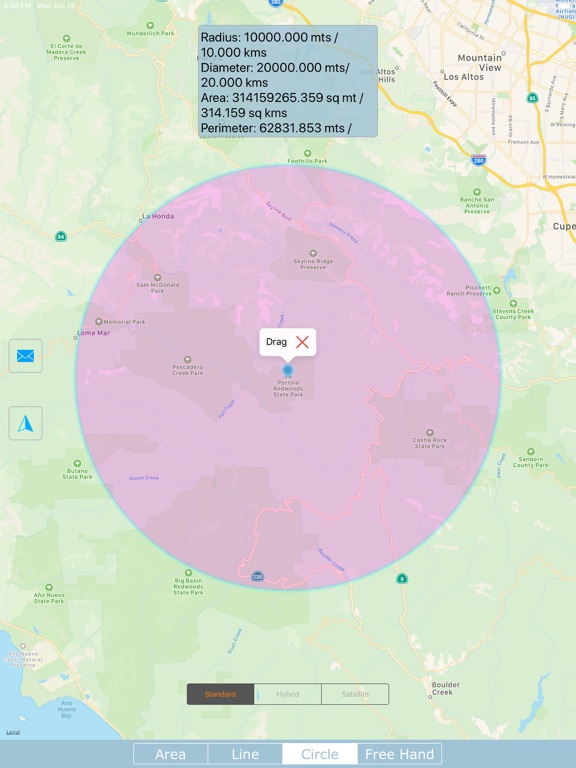 Screenshot #5 pour Map Geo-Measure & Shape Tool