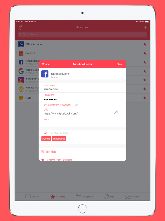 Screenshot #4 for Password Goo Lite