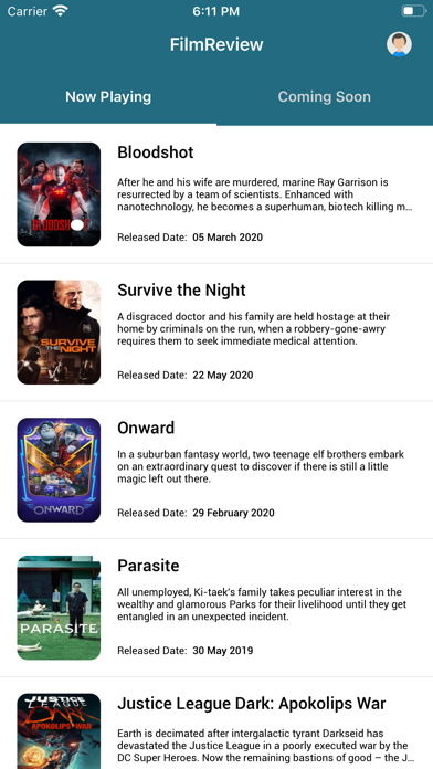 Screenshot #1 pour Film Review